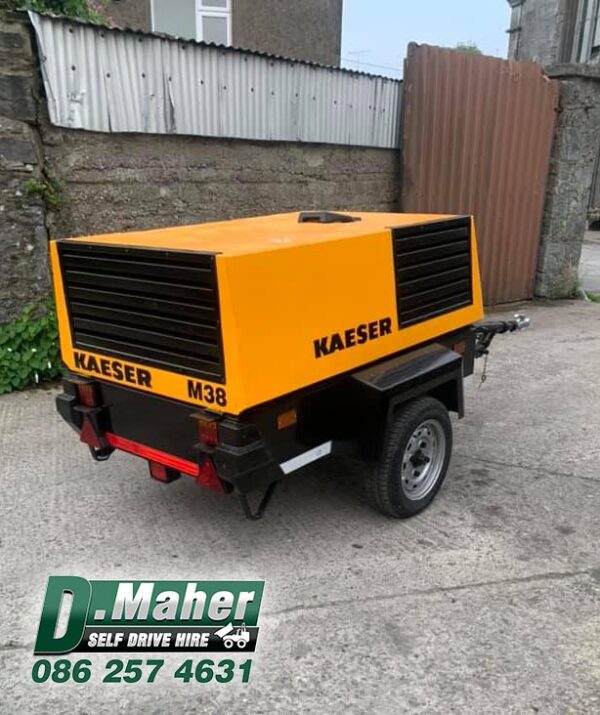 Twin Line Compressor from D Maher self drive plant hire machines are fully insured and certified to the best of safety standards