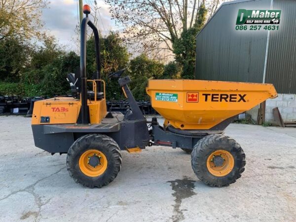 3 Ton Swivel Dumper from D Maher Self Drive Plant Hire Tipperary. Machines are fully insured and certified to the best of safety standards.